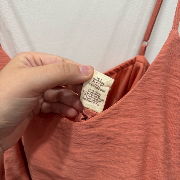 Hem & Thread Layered Ruffle Top Wide Leg Jumpsuit Thin Strap Belted Large - Picture 8 of 9